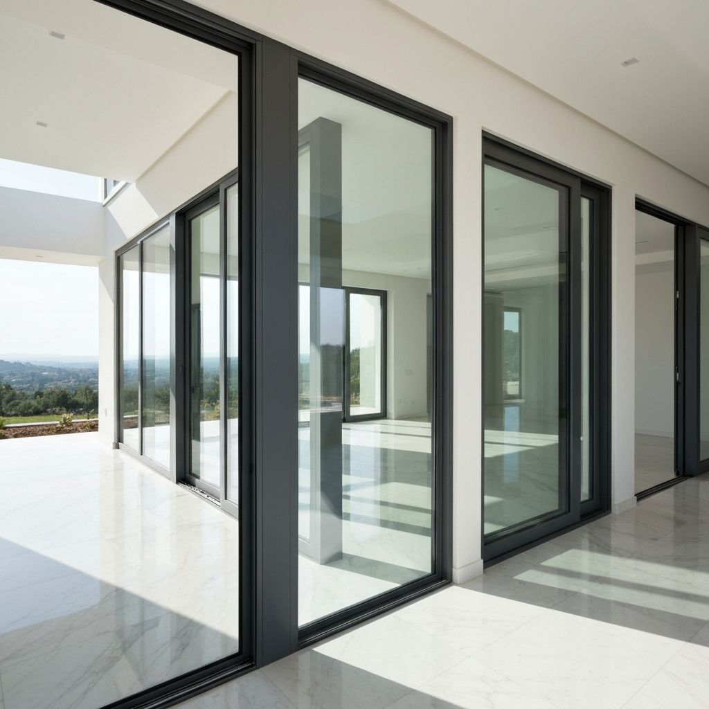 Modern aluminum windows